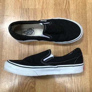 Black Slip On Vans